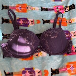Victoria's Secret Deep Purple Lace Bra